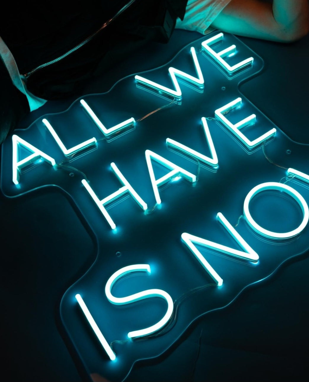 LED NEON užrašas "ALL WE HAVE IS NOW"