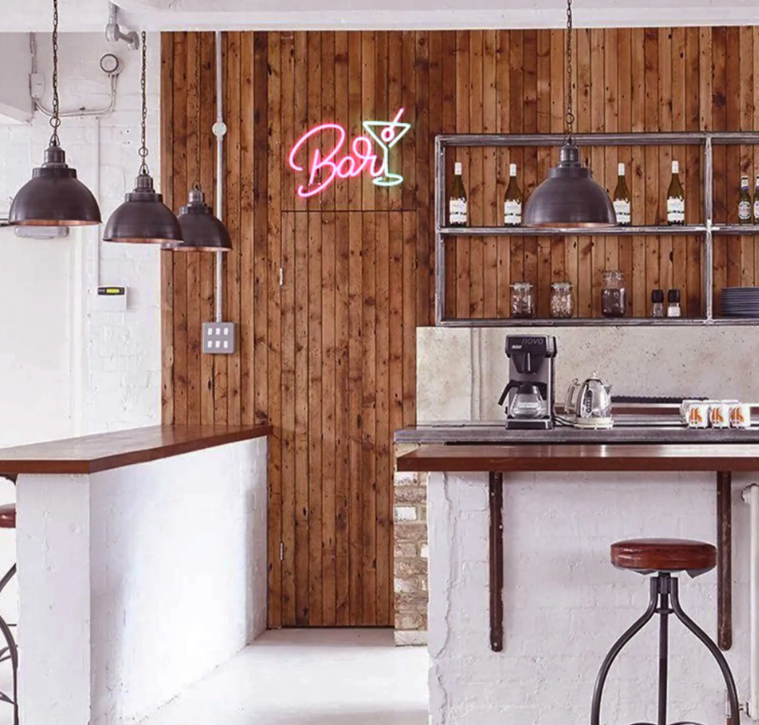 LED neon ženklas "BAR"