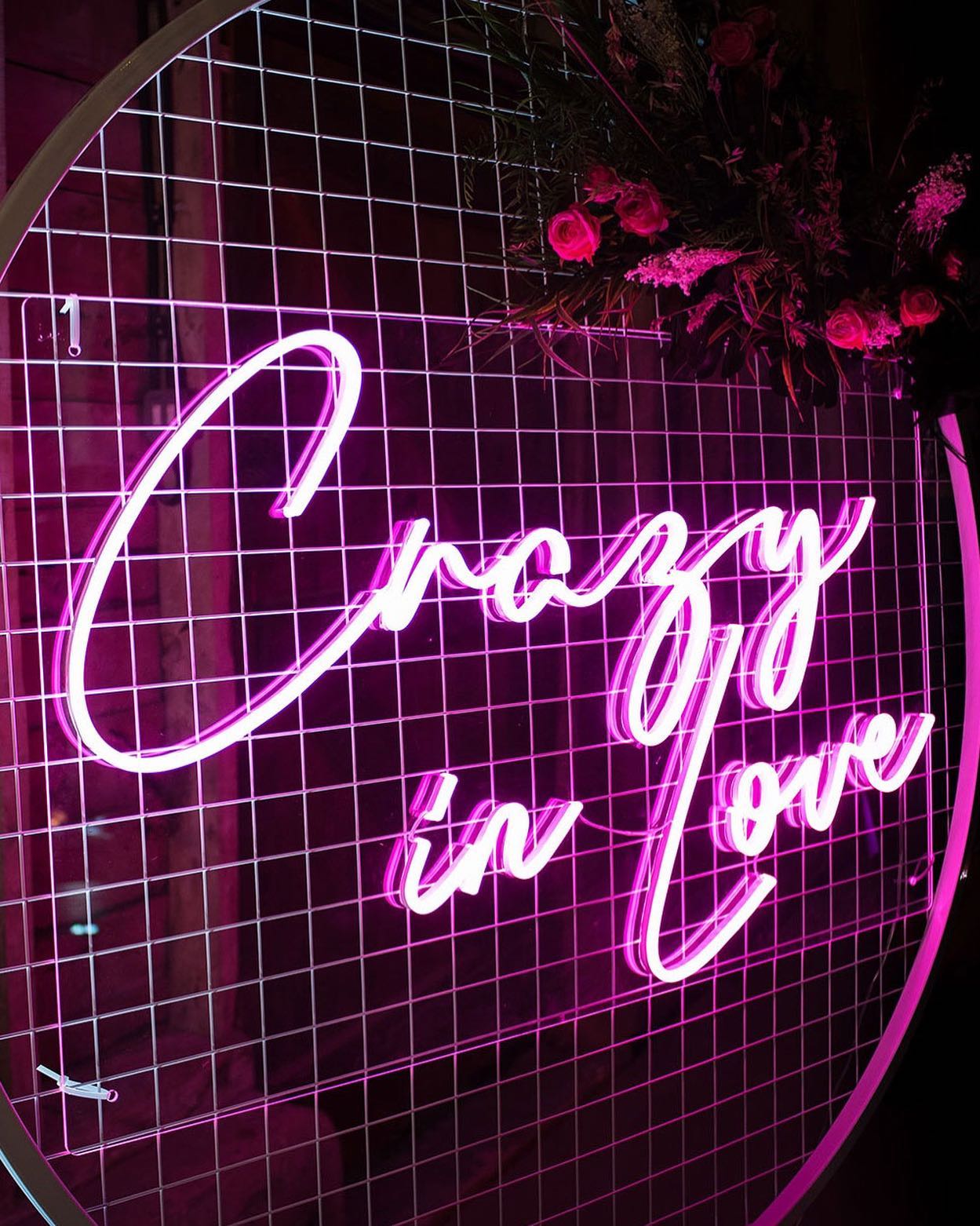 Neon LED užrašas "Crazy in Love"