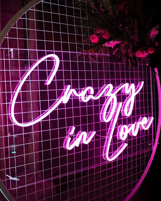 Neon LED užrašas "Crazy in Love"