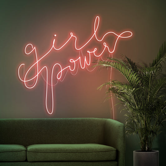 Neon LED užrašas "Girl Power"