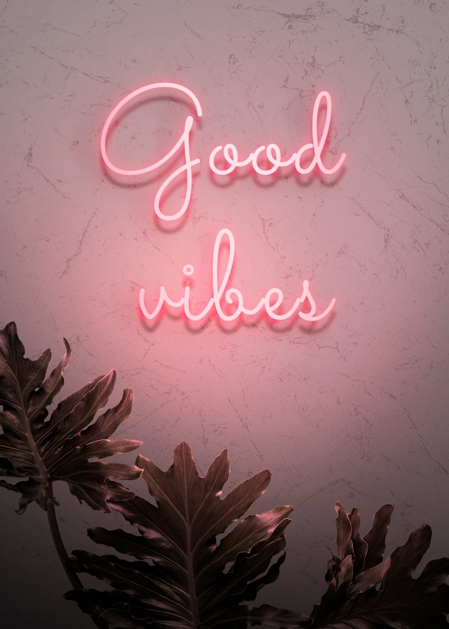 LED neon užrašas "Good Vibes"