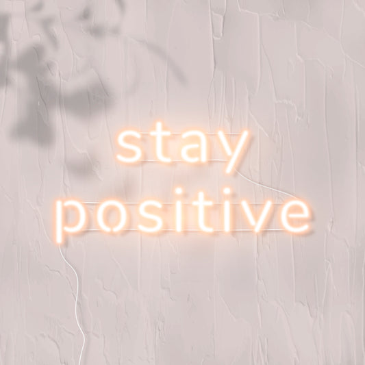 NEON LED užrašas "STAY POSITIVE"