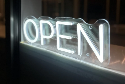 NEON LED IŠKABA "OPEN"