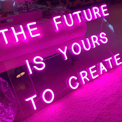LED neon užrašas "FUTURE"