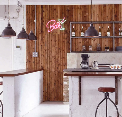 LED neon ženklas "BAR"