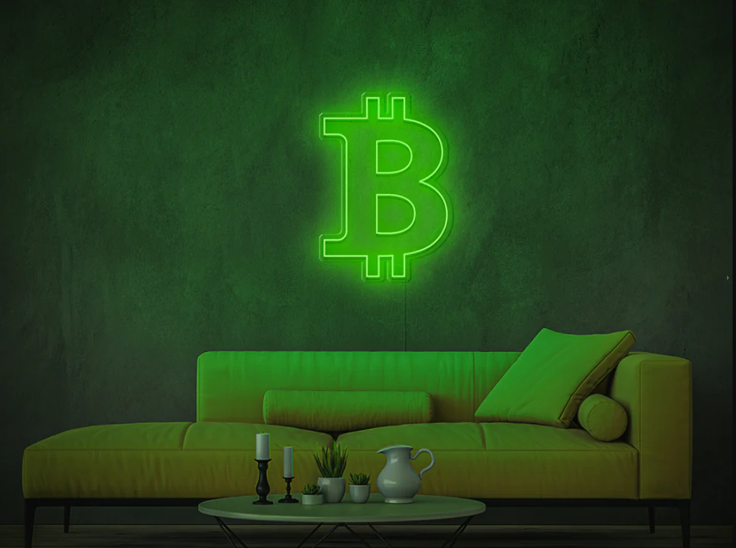 Neon LED ženklas "BITCOIN"