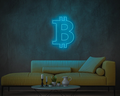 Neon LED ženklas "BITCOIN"