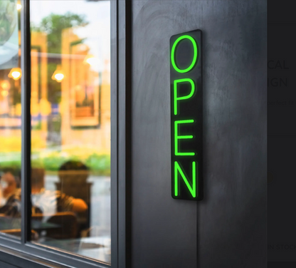 Neon LED iškaba "OPEN"