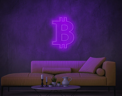 Neon LED ženklas "BITCOIN"