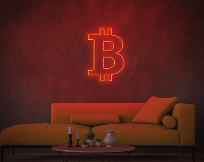 Neon LED ženklas "BITCOIN"